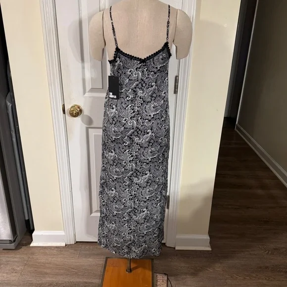 THE KOOPLES Paisley Midi Slip Dress – Size 0 – NWT - Picture 4 of 13